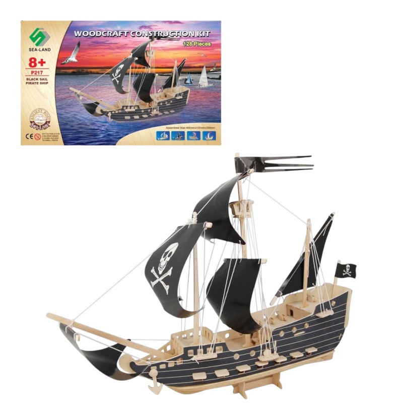 SKŁADANKA STATEK PIRACKI, Kreatywne, Zabawki