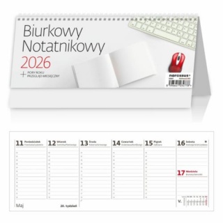 Kalendarz 2026 Biurkowy Notatnikowy, Biurkowe, Kalendarze