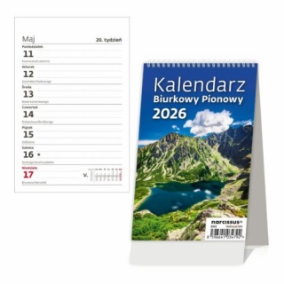 Kalendarz 2026 Biurkowy Pionowy, Biurkowe, Kalendarze