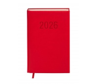KALENDARZ A5 COLORFIX DNS CZERWONY 2026, Dzienne, Kalendarze