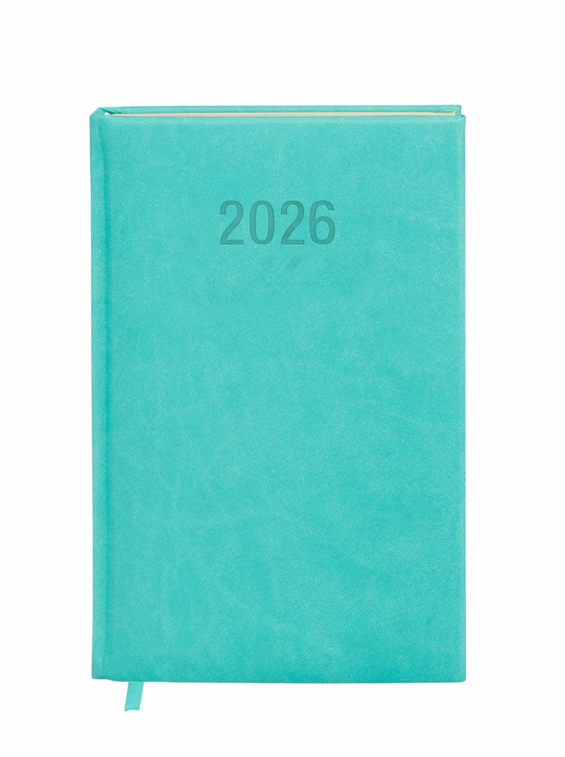 KALENDARZ A6 COLORFIX TDW TURKUSOWY 2026, Tygodniowe, Kalendarze