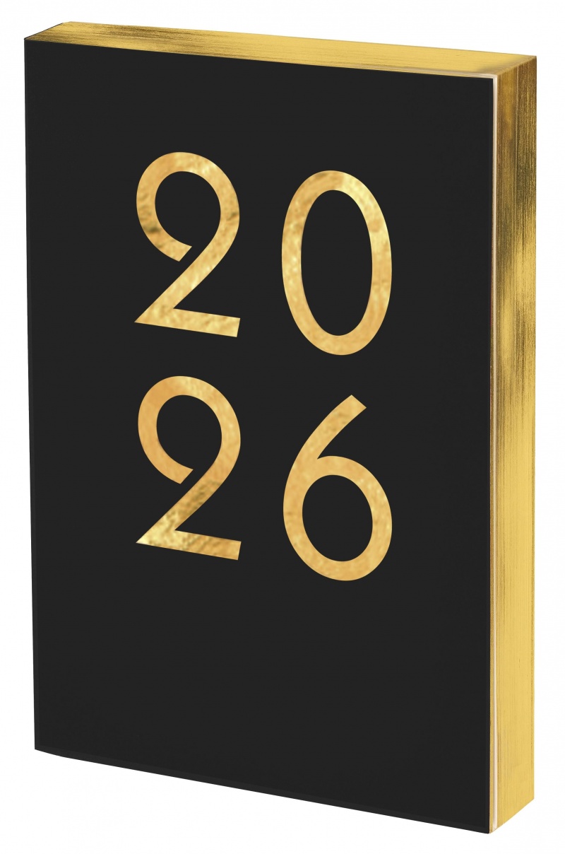 KALENDARZ A5 ART DNS CZARNY 2026, Dzienne, Kalendarze