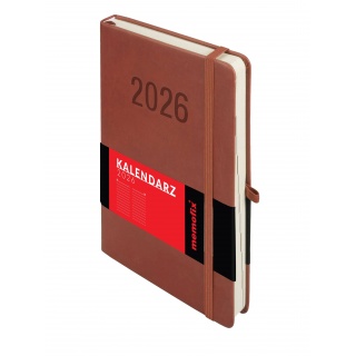 KALENDARZ MEMOFIX A5 DNS MOCHA MOUSSE 2026, Dzienne, Kalendarze