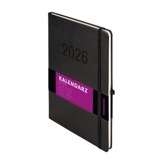KALENDARZ MEMOFIX B5 TDW CZARNY 2026, Tygodniowe, Kalendarze