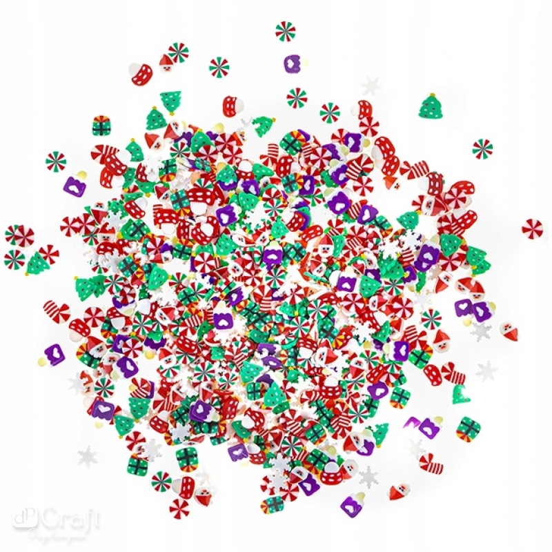 KONFETTI CHRISTMAS CANDY 1000szt. KONFETTI CHRISTMAS CANDY 1000szt., Konfetti, serpentyny, Art. na okazje i przyjęcia
