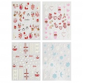 NAKLEJKI NA PAZNOKCIE 215szt.CHRISTMAS VIBE