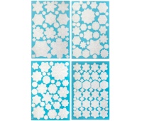 ELEKTROSTAT.NAKLEJKI NA SZYBĘ 137szt.SNOWFLAKES