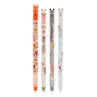 DŁUGOPIS WYMAZYWALNY USZAKI FLORAL ART 0.5 NIEB.HC, Długopisy, Art. do pisania i korygowania