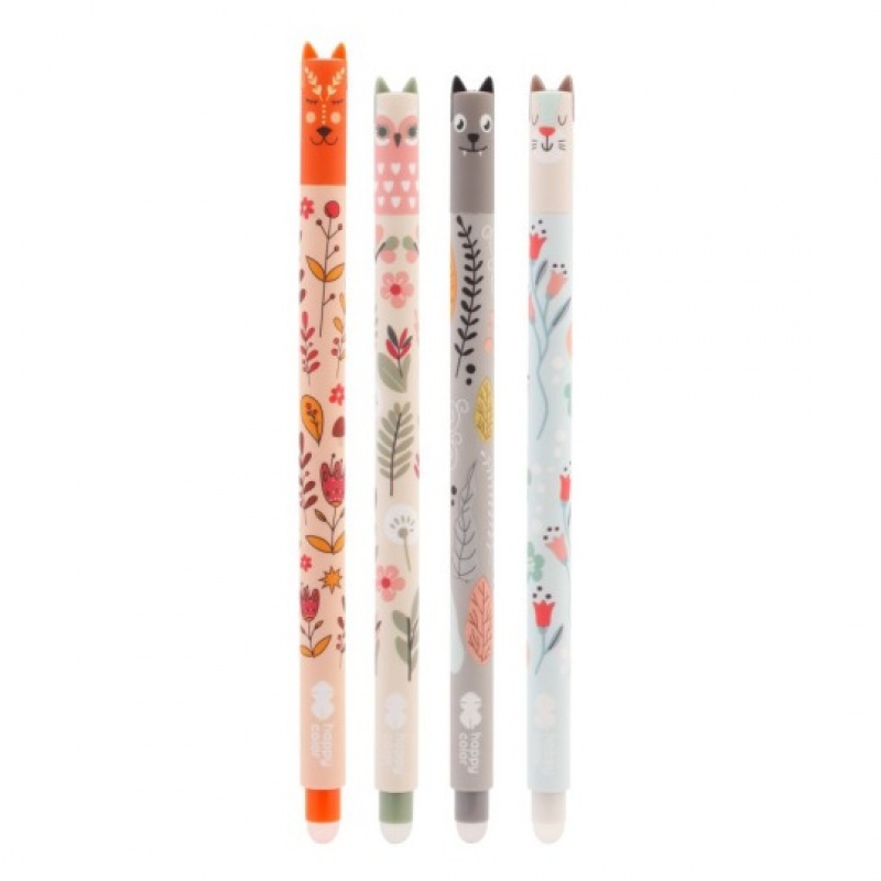 DŁUGOPIS WYMAZYWALNY USZAKI FLORAL ART 0.5 NIEB.HC, Długopisy, Art. do pisania i korygowania