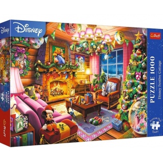 PUZLE 1000 PREMIUM PLUS ŚWIĄTECZNA CHATKA !!, 1000 elementów, Puzzle