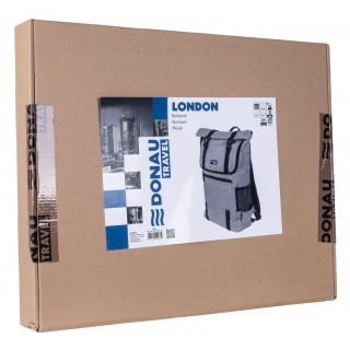 Plecak DONAU TRAVEL London, 15,6", 18l, szary, Torby, teczki i plecaki, Akcesoria komputerowe