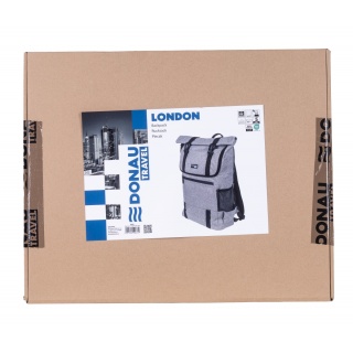 Plecak DONAU TRAVEL London, 15,6", 18l, szary, Torby, teczki i plecaki, Akcesoria komputerowe
