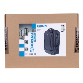 Plecak DONAU TRAVEL Berlin, 15,6", 16l, USB + kabel, czarny, Torby, teczki i plecaki, Akcesoria komputerowe