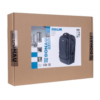 Plecak DONAU TRAVEL Berlin, 15,6", 16l, USB + kabel, czarny, Torby, teczki i plecaki, Akcesoria komputerowe