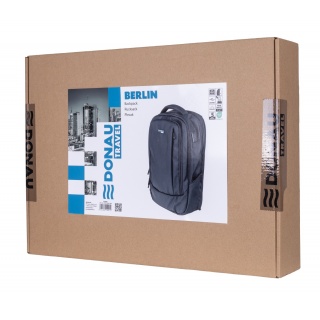 Plecak DONAU TRAVEL Berlin, 15,6", 16l, USB + kabel, czarny, Torby, teczki i plecaki, Akcesoria komputerowe