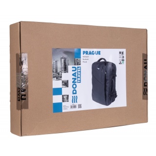 Plecak DONAU TRAVEL Prague, 17", 32l, USB + kabel, czarny, Torby, teczki i plecaki, Akcesoria komputerowe