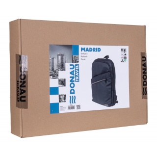 Plecak DONAU TRAVEL Madrid, 15,6", 14l, czarny, Torby, teczki i plecaki, Akcesoria komputerowe