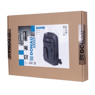 Plecak DONAU TRAVEL Rome, 13,3", 9l, czarny, Torby, teczki i plecaki, Akcesoria komputerowe