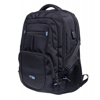 Plecak DONAU TRAVEL Amsterdam, 17", 35l, USB + kabel USB-C, czarny, Torby, teczki i plecaki, Akcesoria komputerowe