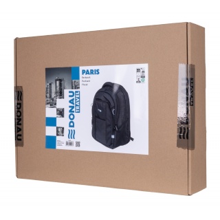 Plecak DONAU TRAVEL Paris, 15,6", 30l, czarny, Torby, teczki i plecaki, Akcesoria komputerowe