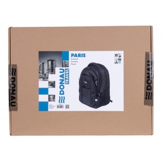 Plecak DONAU TRAVEL Paris, 15,6", 30l, czarny, Torby, teczki i plecaki, Akcesoria komputerowe