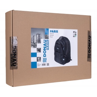 Plecak DONAU TRAVEL Paris, 15,6", 30l, czarny, Torby, teczki i plecaki, Akcesoria komputerowe