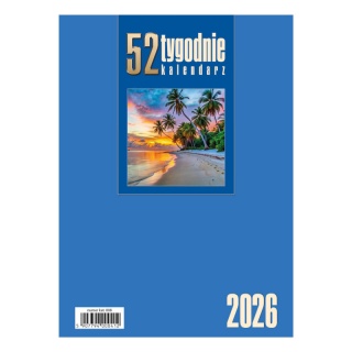 KALENDARZ BIURKOWY STOJĄCY TYGODNIOWY 52T 2026, Biurkowe, Kalendarze