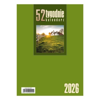 KALENDARZ BIURKOWY STOJĄCY TYGODNIOWY 52T 2026, Biurkowe, Kalendarze