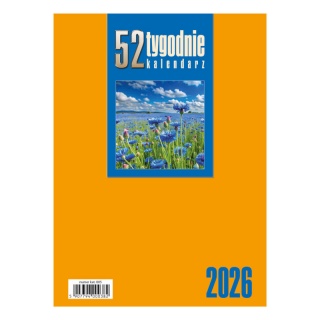 KALENDARZ BIURKOWY STOJĄCY TYGODNIOWY 52T 2026, Biurkowe, Kalendarze