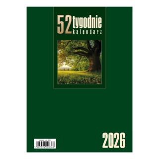 KALENDARZ BIURKOWY STOJĄCY TYGODNIOWY 52T 2026, Biurkowe, Kalendarze