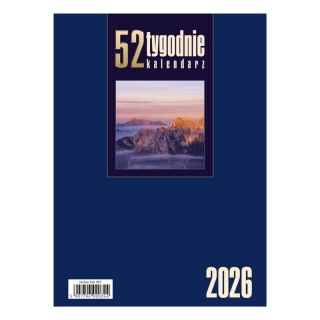 KALENDARZ BIURKOWY STOJĄCY TYGODNIOWY 52T 2026, Biurkowe, Kalendarze