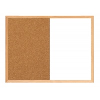 Tablica suchościeralno - korkowa, OFFICE PRODUCTS Combo, 60x40 cm, w ramie drewnianej, Tablice suchościeralne, Prezentacja