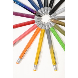 Długopis wielozadaniowy TROIKA Construction, biały, Długopisy, Artykuły do pisania i korygowania