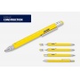 Multitasking ballpoint pen TROIKA Construction, yellow