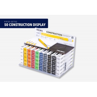 Display długopisów wielozadaniowych TROIKA Construction, 50 szt., Długopisy, Artykuły do pisania i korygowania