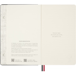 Notes MOLESKINE Snoopy Admirer 2025, L, 13x21cm, w linie, edycja limitowana, Notatniki, Zeszyty i bloki