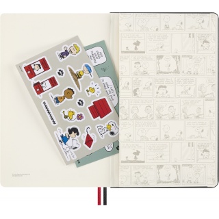 Notes MOLESKINE Snoopy Admirer 2025, L, 13x21cm, w linie, edycja limitowana, Notatniki, Zeszyty i bloki