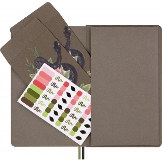 Notes MOLESKINE Snake 2025, L, w linie, 13x21cm, edycja limitowana, Notatniki, Zeszyty i bloki