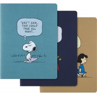 Zestaw 3 zeszytów MOLESKINE Peanuts Bundle 2025, XL, 19x25cm, w linie, edycja limitowana, Zeszyty, Artykuły szkolne