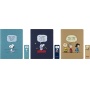Zestaw 3 zeszytów MOLESKINE Peanuts Bundle 2025, XL, 19x25cm, w linie, edycja limitowana, Zeszyty, Artykuły szkolne