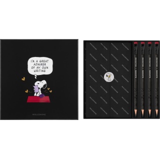 Zestaw MOLESKINE Peanuts Themed 2025, notes Snoopy + 4 ołówki, edycja limitowana, w pudełku, Notatniki, Zeszyty i bloki