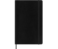 Kalendarz dzienny MOLESKINE 2025/26, 18M, L, miękka oprawa, 13x21cm, czarny, Kalendarze, Zeszyty i bloki