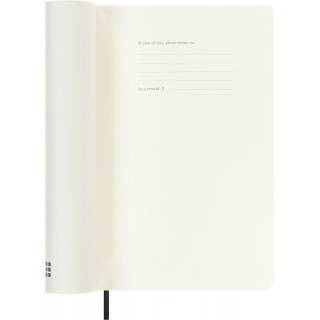 Kalendarz dzienny MOLESKINE 2025/26, 18M, L, miękka oprawa, 13x21cm, czarny, Kalendarze, Zeszyty i bloki