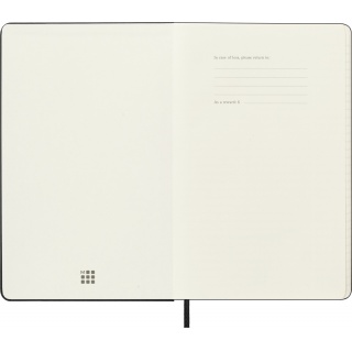 Kalendarz dzienny MOLESKINE 2025/26, 18M, L, twarda oprawa, 13x21cm, czarny, Kalendarze, Zeszyty i bloki