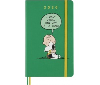 Kalendarz dzienny MOLESKINE 2026, 12M, L, twarda oprawa, 13x21cm, Peanuts Charlie&Snoopy, Kalendarze, Zeszyty i bloki