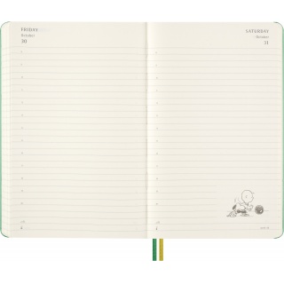 Kalendarz dzienny MOLESKINE 2026, 12M, L, twarda oprawa, 13x21cm, Peanuts Charlie&Snoopy, Kalendarze, Zeszyty i bloki