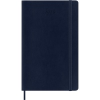 Kalendarz dzienny MOLESKINE 2026, 12M, L, miękka oprawa, 13x21cm, sapphire blue, Kalendarze, Zeszyty i bloki
