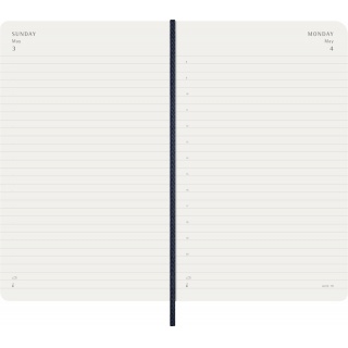 Kalendarz dzienny MOLESKINE 2026, 12M, L, miękka oprawa, 13x21cm, sapphire blue, Kalendarze, Zeszyty i bloki