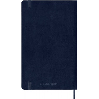 Kalendarz dzienny MOLESKINE 2026, 12M, L, miękka oprawa, 13x21cm, sapphire blue, Kalendarze, Zeszyty i bloki