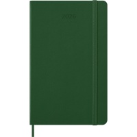 Daily planner MOLESKINE 2026, 12M, L, hard cover, 13x21cm, myrtle green